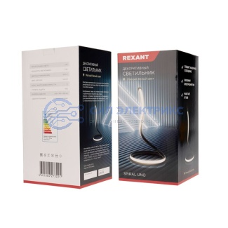 фото Светильник декоративный Spiral Uno, LED, 2Вт, 3000К, 5В, черный REXANT