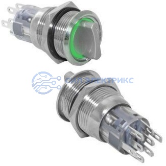 Кнопка антивандальная LAS2-AGQ-11X/31/G/N on-on фото Кнопка антивандальная LAS2-AGQ-11X/31/G/N on-on