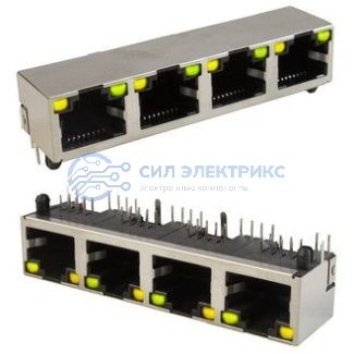 фото Сетевые розетки TJ9-8P8-04 LED