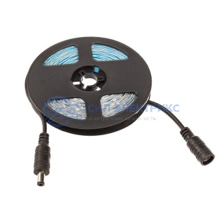 фото LED лента 5м 12 В, 6 мм, S-образная плата, IP65 (напыление силикона), SMD 2835, 60 LED/m, цвет свечения теплый белый (3000 К) LAMPER