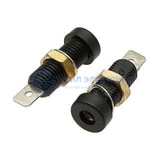 Штекер (гнездо, клемма) Z032 4mm Socket BLACK фото Штекер (гнездо, клемма) Z032 4mm Socket BLACK