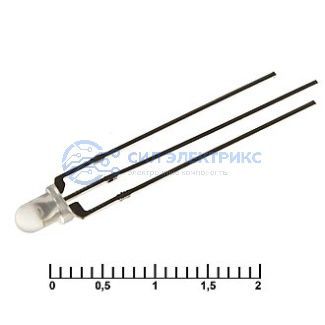 фото Светодиод 3 RG 300-500mcd 2-3,4v