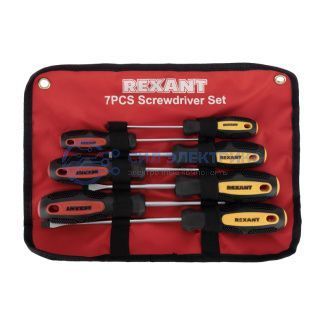 фото Набор отверток 7 предметов (крестовые и шлицевые) REXANT