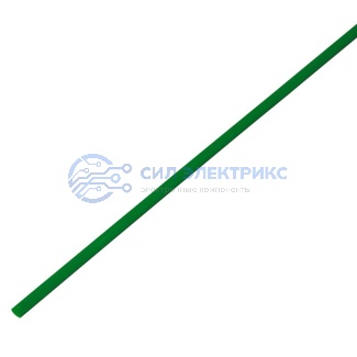 фото Трубка термоусаживаемая ТУТ 3,0/1,5мм, зеленая, упаковка 50 шт. по 1м, PROconnect