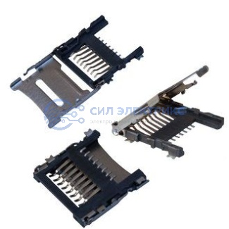 фото Держатель карты microSD SMD 8pin 1.8H