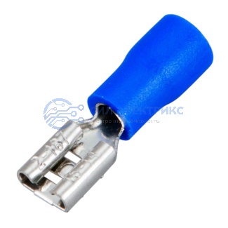 фото Клемма плоская изолированная РПи-м 2.5-(4.8)/РпИм 2-5-0,8 гнездо - 5.6 мм, 1.5-2.5 мм², в упак. 10 шт.REXANT