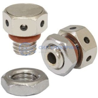 Клапан выравнивания давления M5X0.8 Brass/Steel nut фото Клапан выравнивания давления M5X0.8 Brass/Steel nut