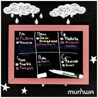 фото Маркер меловой Chalk Marker 3мм, спиртовая основа, белый MunHwa