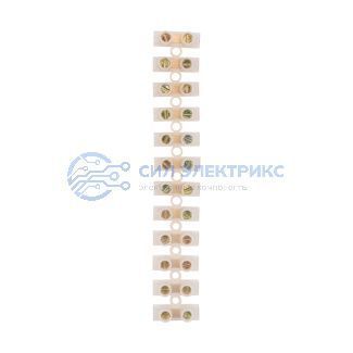 фото Клеммная колодка винтовая KВ-16 (6-16 мм²), ток 30 A, полиэтилен белый (ЗВИ) REXANT