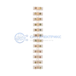 Клеммная колодка винтовая KВ-16 (6-16 мм²), ток 30 A, полиэтилен белый (ЗВИ) REXANT фото Клеммная колодка винтовая KВ-16 (6-16 мм²), ток 30 A, полиэтилен белый (ЗВИ) REXANT