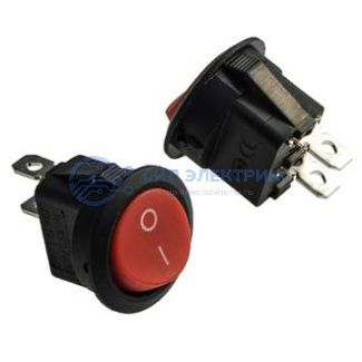 фото Клавишный переключатель KCD1-101-8-C3-R/2P, on-off, красный, номинальное напряжение 250 В, ток 6 А
