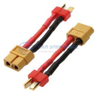 фото Силовой разъем XT60 F to Deans M 14AWG 4CM