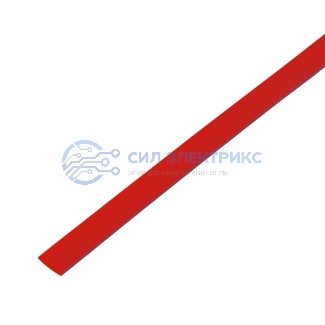 фото Трубка термоусаживаемая ТУТ 5,0/2,5мм, красная, упаковка 50 шт. по 1м, PROconnect