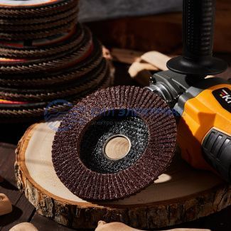 фото Круг лепестковый торцевой, P40, 115х22,2мм KRANZ