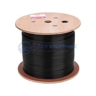 Кабель витая пара U/UTP, CAT 6, PE, 4PR, 23AWG, OUTDOOR, SOLID, черный, 305м REXANT фото Кабель витая пара U/UTP, CAT 6, PE, 4PR, 23AWG, OUTDOOR, SOLID, черный, 305м REXANT
