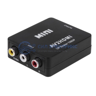 Конвертер 3 RCA на HDMI, пластик REXANT фото Конвертер 3 RCA на HDMI, пластик REXANT