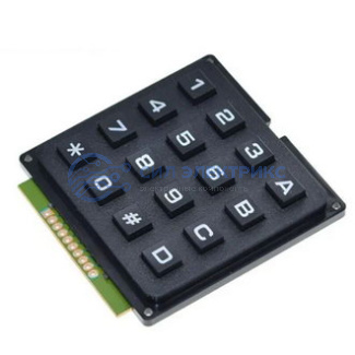 фото Клавиатура KB-16-4x4-ABS, 16 кнопок, 4x4, ABS, 5V