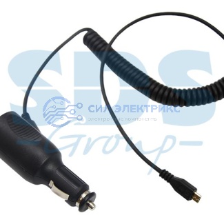 фото Автозарядка с индикатором microUSB (АЗУ) (5 V, 2000 mA) шнур спираль до 2 м REXANT