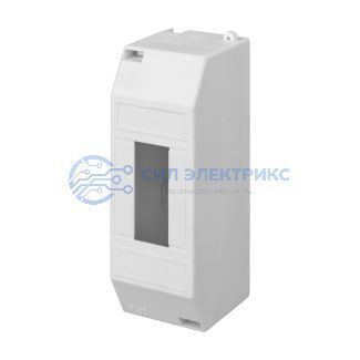 фото Бокс пластиковый КМПн 1/2 IP20 белый инд. штрих-код REXANT