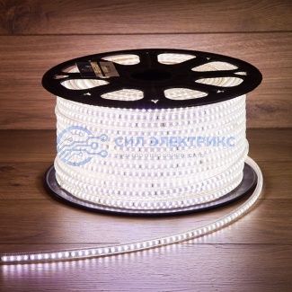 фото LED лента 220 В, 6x10.6 мм, IP67, SMD 3014, 120 LED/m, цвет свечения белый, 100 м