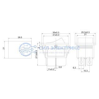 Выключатель клавишный 250V 20А (4с) ON-OFF красный с подсветкой (RWB-502, SC-767, IRS-201-1) REXANT фото Выключатель клавишный 250V 20А (4с) ON-OFF красный с подсветкой (RWB-502, SC-767, IRS-201-1) REXANT