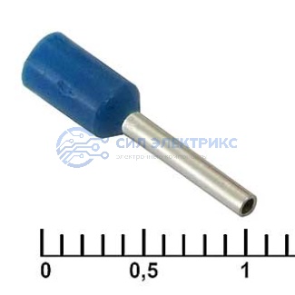 Наконечник на кабель DN00508 blue (1x8mm) фото Наконечник на кабель DN00508 blue (1x8mm)