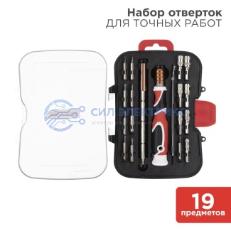Набор отверток 19 предметов REXANT фото Набор отверток 19 предметов REXANT