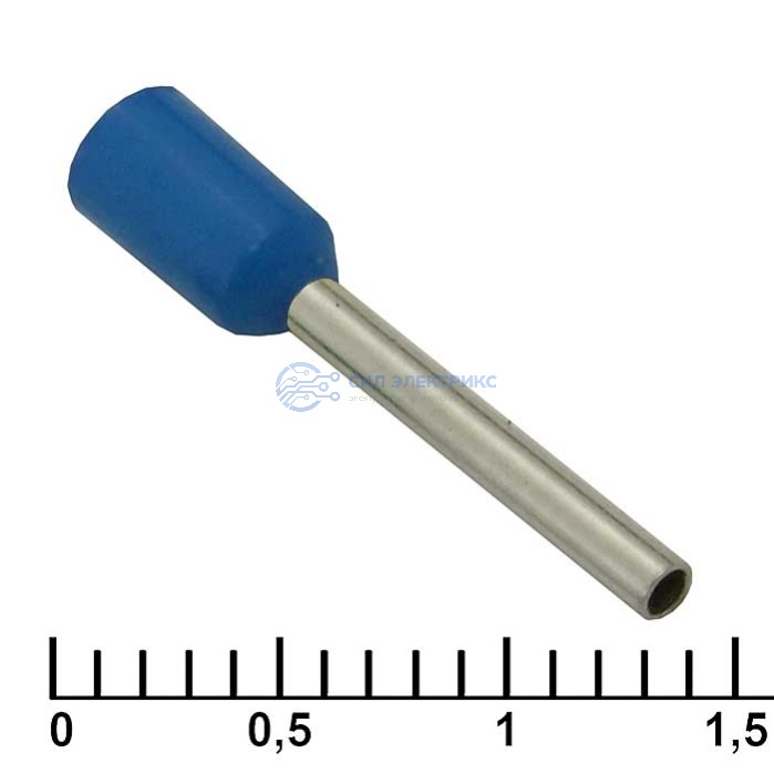 Наконечник на кабель DN00712 blue (1.2x12mm) фото Наконечник на кабель DN00712 blue (1.2x12mm)