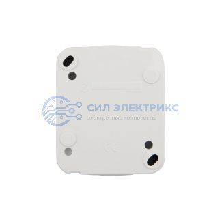 фото Розетка одноместная Mini OG IP54, с заземлением, о/у, белая KRANZ