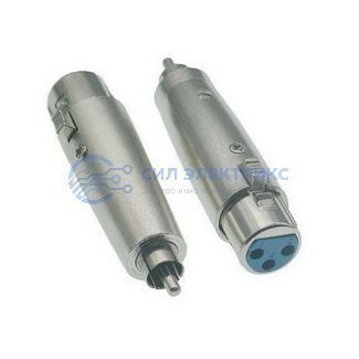 фото Переходник микрофонный JD-488 XLR 3pin гнездо (мама)-RCA штекер (папа), 48 В, -20...+50°C