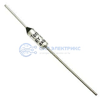 фото Термопредохранитель Termo fuse 105°C 10A axial, корпус axial, температура срабатывания 105°C, номинальный ток 10 А, рабочее напряжение 250 В