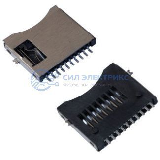 фото Держатель карты microSD SMD 8pin, 8 контактов