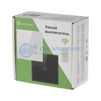 Умный Wi-Fi выключатель двухкнопочный белый SECURIC фото Умный Wi-Fi выключатель двухкнопочный белый SECURIC