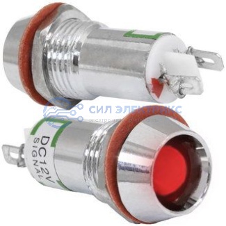Светодиодный индикатор (лампа) L-617-R 12v (12mm) фото Светодиодный индикатор (лампа) L-617-R 12v (12mm)