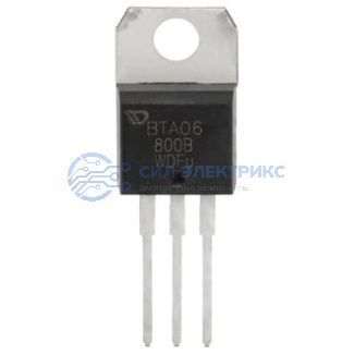 фото Симистор BTA06-800B, 800 В, 6 А, корпус TO-220AB, изолированный