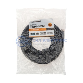 фото Кабель HDMI - HDMI 1,4, 20м, Gold, PROconnect