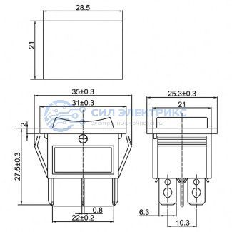 Выключатель клавишный 250V 15А (6с) ON-OFF-ON черный с нейтралью (RWB-508, SC-767) REXANT Индивидуальная упаковка 1 шт фото Выключатель клавишный 250V 15А (6с) ON-OFF-ON черный с нейтралью (RWB-508, SC-767) REXANT Индивидуальная упаковка 1 шт