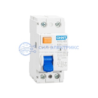 фото ВДТ (УЗО) NXL-63 2P 63А 30мА 6кА тип AC AX (R)