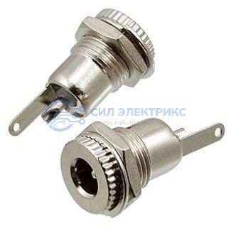 Разъём питания штырьковый TC 5.5x2.5mm metal фото Разъём питания штырьковый TC 5.5x2.5mm metal