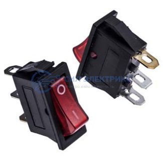 Клавишный переключатель KCD3-101N-C3-R/3P, on-off, красный, номинальное напряжение 250 В, ток 6 А фото Клавишный переключатель KCD3-101N-C3-R/3P, on-off, красный, номинальное напряжение 250 В, ток 6 А