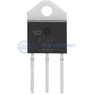 фото Симистор BTA41-600C, 600 В, 40 А, корпус TOP3, изолированный