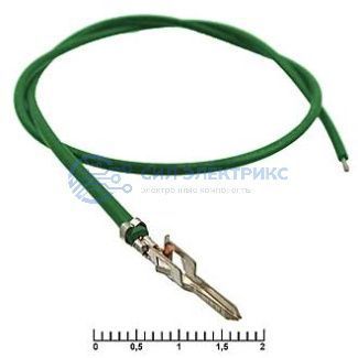 фото Разъем питания низковольтный MF-M 4,20 mm AWG20 0,3m green