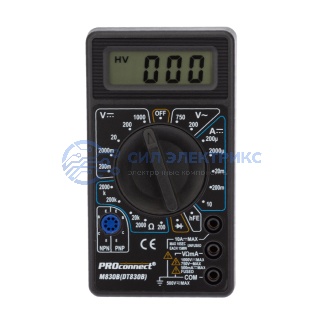 Портативный мультиметр M830B (DT830B) PROconnect фото Портативный мультиметр M830B (DT830B) PROconnect
