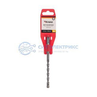 Бур по бетону 8x160x100мм, крестовая пластина, SDS PLUS KRANZ фото Бур по бетону 8x160x100мм, крестовая пластина, SDS PLUS KRANZ