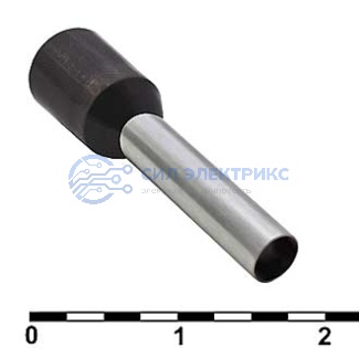 фото Наконечник на кабель DN04012 black (2.8x12mm)