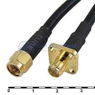 фото Высокочастотный разъем SMA-P/SMA-JKF RG58 30cm