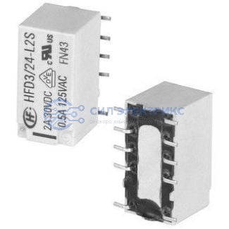 Реле HFD3/24-L2S, 24VDC, 2A, тип контактов: переключающий (SPDT), сила удержания: 75 г, рабочая температура: -40°C до +85°C фото Реле HFD3/24-L2S, 24VDC, 2A, тип контактов: переключающий (SPDT), сила удержания: 75 г, рабочая температура: -40°C до +85°C