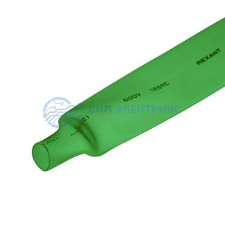 фото Трубка термоусаживаемая ТУТ нг 20,0/10,0мм, зеленая, упаковка 10 шт. по 1м REXANT