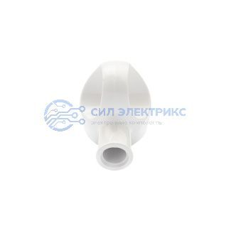 фото Вилка Евро угловая с з/к 16А с кольцом белая REXANT