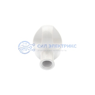 фото Вилка Евро угловая с з/к 16А с кольцом белая REXANT